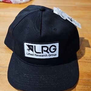 LRG Classic Black Cap with Logo Patch